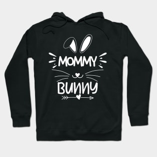 Mommy Bunny, Mama Bunny, Bunny Mom,Easter Mommy Bunny, Black Hoodie